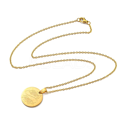 Constellation Pendant Necklaces LS-NJEW-S422-04G-12-1
