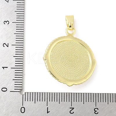 Brass Enamel Pendants KK-Z101-09G-F01-1