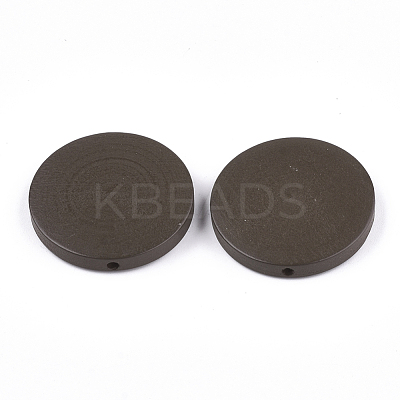 Painted Natural Wood Beads X-WOOD-S049-02A-01-1