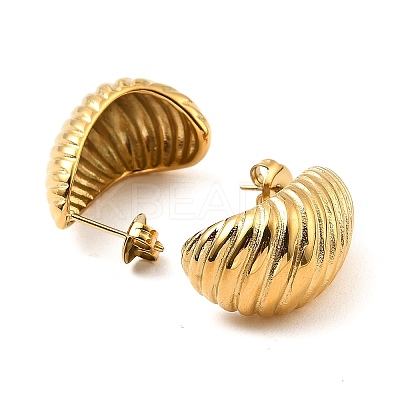 304 Stainless Steel Stud Earrings for Women EJEW-G358-05G-1
