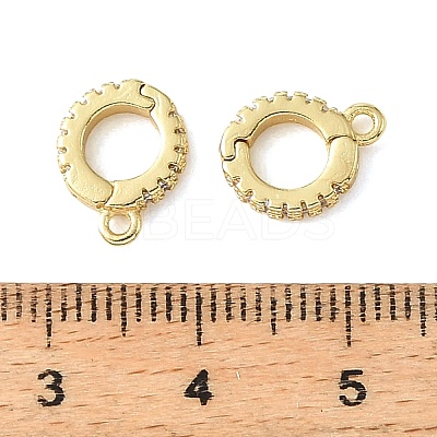 Brass Micro Pave Clear Cubic Zirconia Enhancer Shortener Bails CU-CBA6938-20G-02-1
