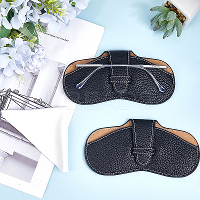 PU Leather Glasses Case AJEW-CN0002-44D-1
