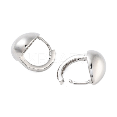 Rack Plating Teardrop Brass Hoop Earrings EJEW-N055-48P-RS-1
