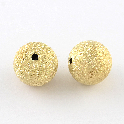 Brass Textured Beads LS-KK-R012-8mm-G-1