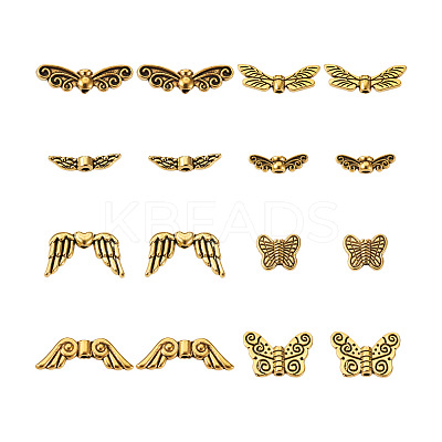 Tibetan Style Alloy Beads TIBEB-CD0001-04AG-1