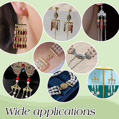 125Pcs 5 Style Tibetan Style Alloy Chandelier Component Links FIND-PH0025-32-1