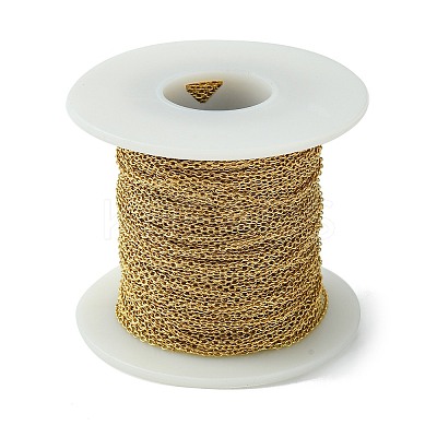 304 Stainless Steel Cable Chains CHS-R003-0.4mm-G-1