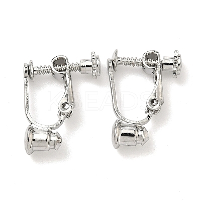 Brass Screw On Clip-on Earring Converters Findings KK-A281-27P-1