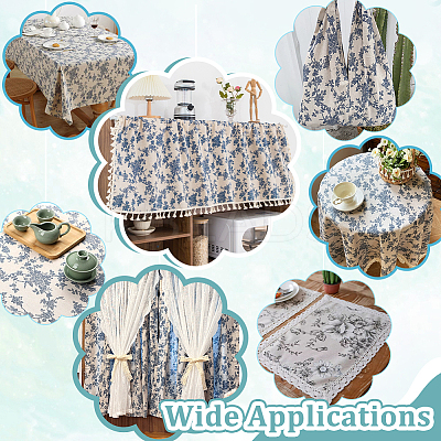Cotton Linen Fabric DIY-WH0591-282B-1