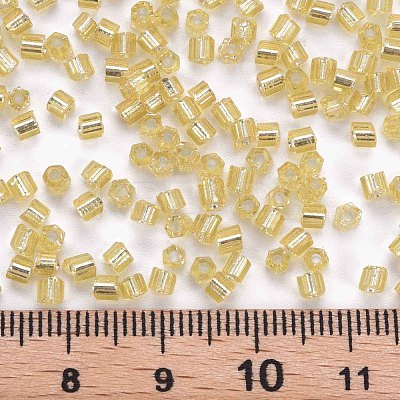 8/0 Glass Bugle Beads SEED-S032-07A-22B-1