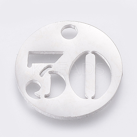 Non-Tarnish 304 Stainless Steel Pendants LS-STAS-F233-30-P-1