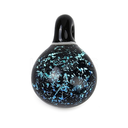 Handmade Lampwork Pendants LAMP-Q005-05B-02-1