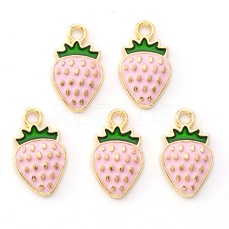 Light Gold Plated Alloy Enamel Pendants LS-X-ENAM-R136-20A-1