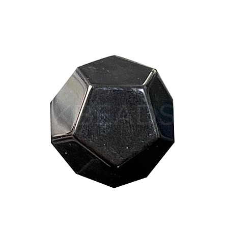 Natural Obsidian Polygon Figurines Statues for Home Desk Decorations PW-WG17072-08-1