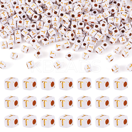 Opaque Acrylic Beads MACR-TAG0001-07T-1