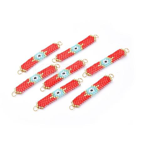 MIYUKI & TOHO Handmade Japanese Seed Beads Links SEED-A029-GC14-1
