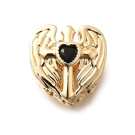 Brass & Glass Beads KK-M318-47G-01-1