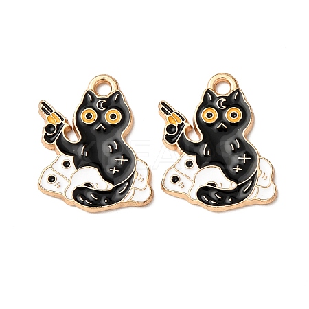 Alloy Enamel Pendants ENAM-B031-01A-1
