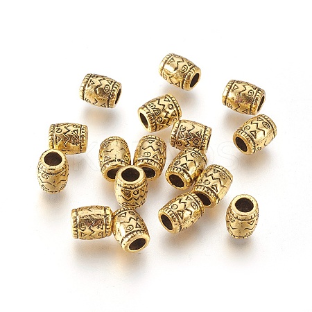 Antique Golden Tibetan Style Spacer Beads GLF0756Y-1