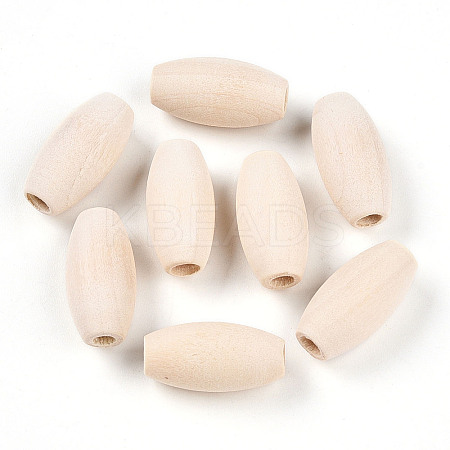 Unfinished Wood Beads WOOD-S650-85-01-LF-1