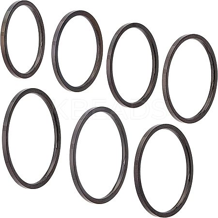 14Pcs 7 Size Polished Plain Dome Finger Ring for Girl Women RJEW-UN0001-06-1