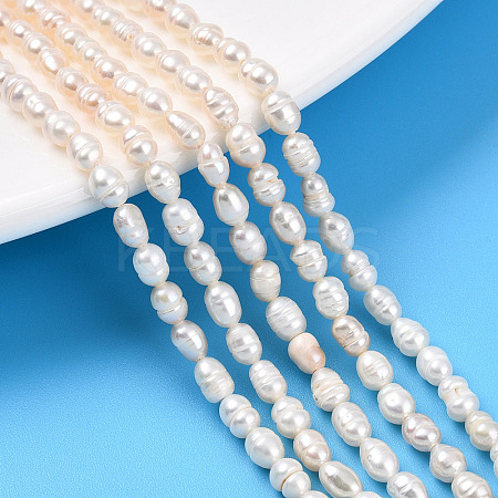 Natural Cultured Freshwater Pearl Beads Strands PEAR-N012-03O-1