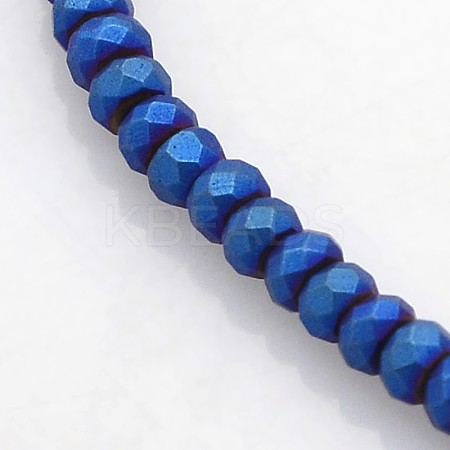Electroplate Non-magnetic Synthetic Hematite Beads Strands G-J208G-05-1