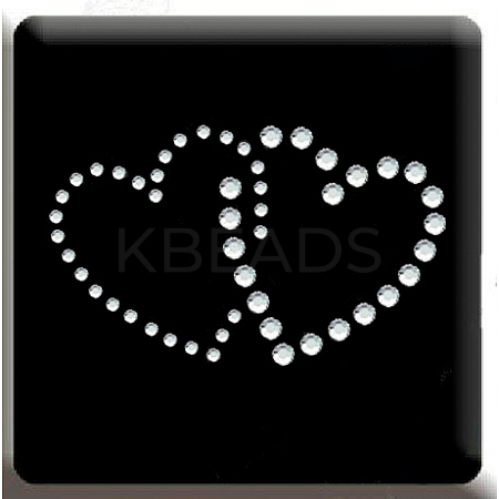 Glitter Hotfix Rhinestone(Hot Melt Adhesive On The Back) LS-DIY-WH0177-23-1