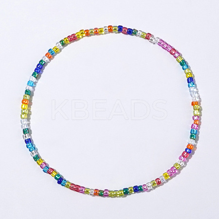 Summer & Bohemian Style Glass Seed Beaded Stretch Bracelets UR3861-6-1