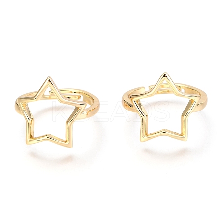 Adjustable Brass Finger Rings RJEW-O041-01G-1