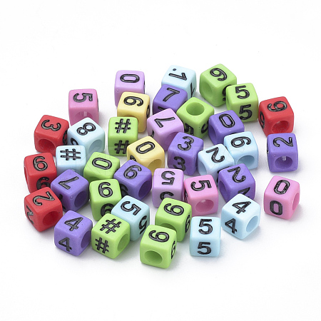 Opaque Acrylic Beads MACR-S273-04-1