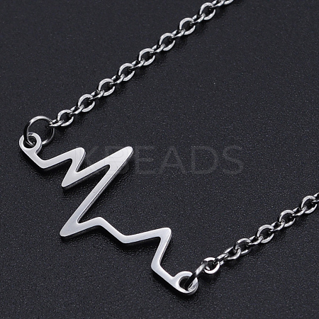Non-Tarnish 201 Stainless Steel Pendant Necklaces LS-NJEW-S105-JN524-1-1