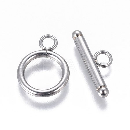 304 Stainless Steel Toggle Clasps STAS-I120-11B-P-1