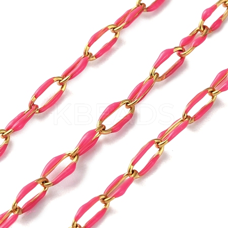 304 Stainless Steel Enamel Cable Chains CHS-R020-02G-07-1