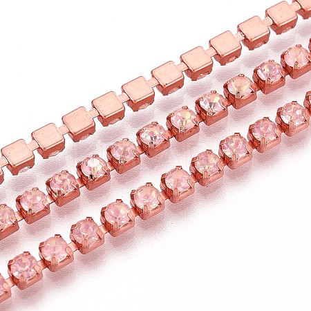 Iron Rhinestone Cup Chains CH-T006-05A-08-1