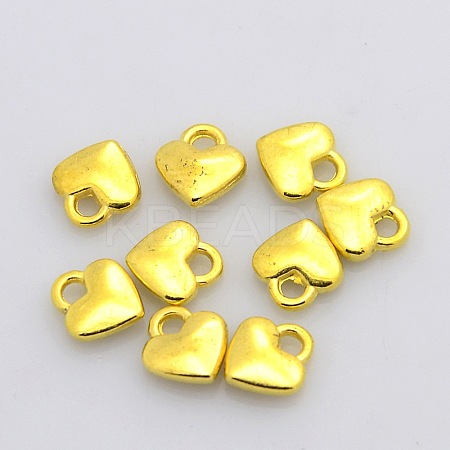 Tibetan Style Alloy Heart Charms LS-TIBEP-LFH260Y-G-FF-1