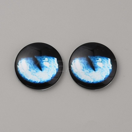 Glass Cabochons LS-GLAA-WH0033-75G-08-1