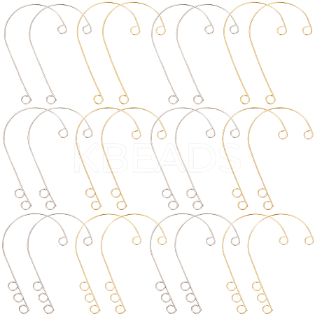 36Pcs 6 Styles 316 Stainless Steel Ear Cuff Findings STAS-SC0008-40-1