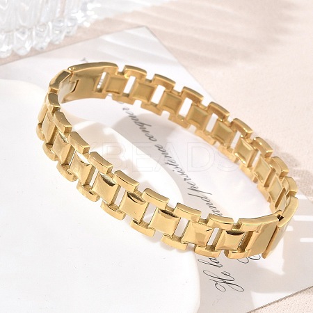 304 Stainless Steel Hinged Cuff Bangles SA-CBAB92B-04G-1
