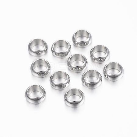 Tarnish Resistant 304 Stainless Steel Spacer Beads STAS-H376-39-1