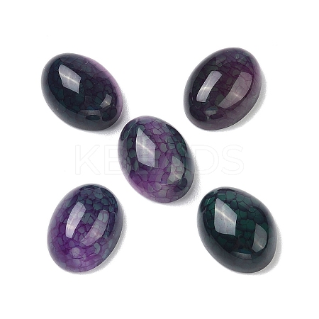 Natural Dragon Veins Agate Cabochons G-C132-01-1