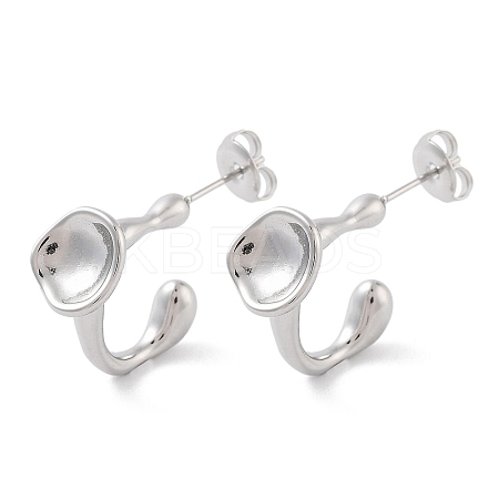 Non-Tarnish 304 Stainless Steel Stud Earrings EJEW-P258-09G-1