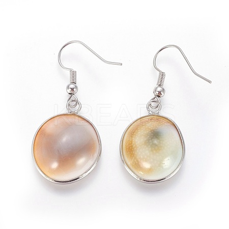 Brass Dangle Earring EJEW-E252-04P-1