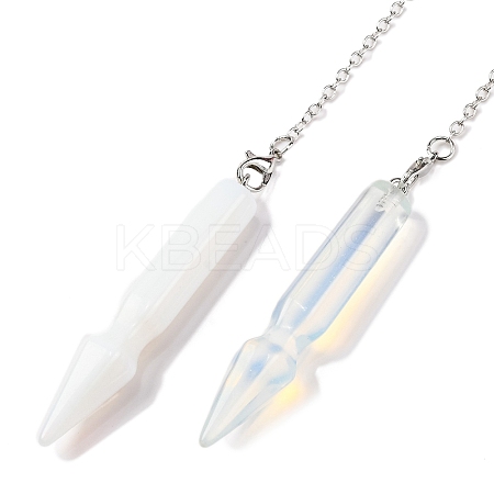 Opalite Pointed Dowsing Pendulums G-Q184-04F-P-1
