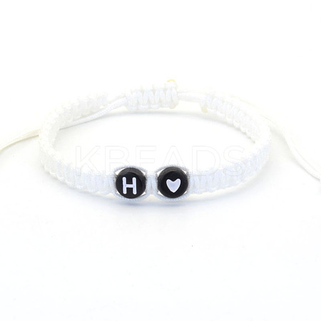Resin Beads Braided Bead Bracelets FS-WG7326D-08-1