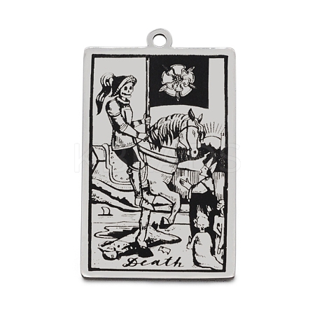 Non-Tarnish 201 Stainless Steel Pendants STAS-S105-LA211-20-1