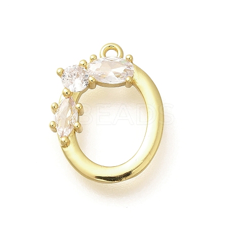 Brass Micro Pave Cubic Zirconia Pendants LS-KK-M310-01G-15-1