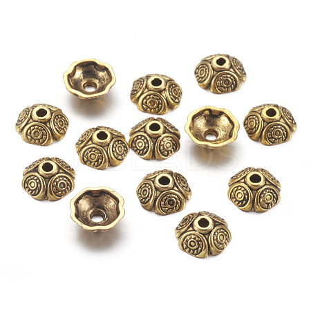 Tibetan Style Bead Caps LS-X-GLF0652Y-NF-1