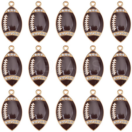 20Pcs Alloy Enamel Pendants ENAM-SC0008-18-1