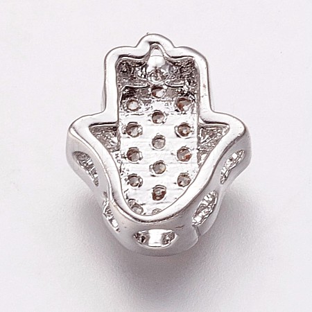Brass Cubic Zirconia Beads LS-KK-P134-05P-1